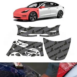 2017-2023 Tesla Model 3 Pre-Cut Full Front Paint Protection Clear Film PPF - Picture 1 of 7