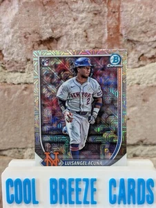 2025 Bowman Chrome Luisangel Acuna Mojo RC New York Mets - Picture 1 of 3