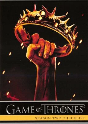 CHECKLIST / Game Thrones Season 2 (2013) BASE Trading Card #87 - Image 1 of 2