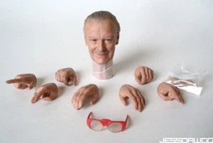 1/6 head sculpt Stan Lee hands Barber Ragnarok Thor Hot Toys MMS570 figure 12" - Picture 1 of 16
