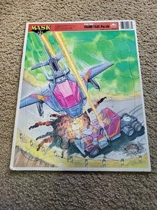 Vintage M.A.S.K. Mask Transformer Frame-Tray Puzzle 1986 Rare Golden Kenner - Picture 1 of 2