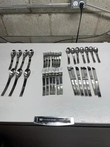 Sasaki Stainless Steel ASANA Vignelli Designer 5 Piece Setting 6 Plus Korea - Picture 1 of 7