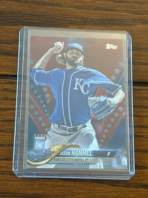 Jason Hammel 38/76 2018 Topps Independence Day Parallel #385 Royals - Image 1 of 2