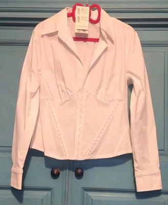 Corseted & Boned Blouse Size 12 Chest 38" Steampunk* See Details* - Image 1 of 4