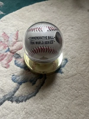 New 1996 World Series Commemorative Baseball New York Yankees vs Atlanta Braves - Image 1 of 4
