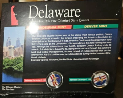 Delaware Colorized State Quarter - Image 1 of 2