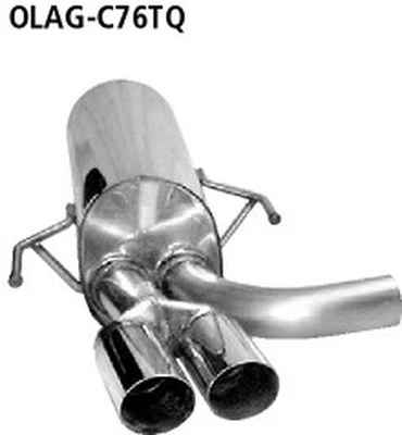 Bastuck Dúplex Escape Deportivo Opel Astra G 2x76mm Agudo - Imagen 1 de 4