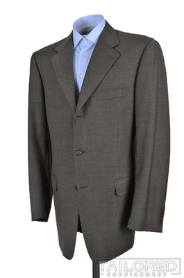 CANALI Olive Green Brown Super 120 Wool Mens Blazer Sport Coat Jacket - EU 52 L - Image 1 of 4