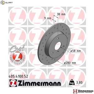 2x BRAKE DISC 405.4100.52 FOR SMART M160.910/160E6ALB05/160E6ALB03 0.6L 3cyl - Picture 1 of 9