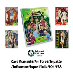 Panini Calciatori Adrenalyn XL 2025-26 card Influencer/Impatto/Stella N. 401-478 - Picture 1 of 69