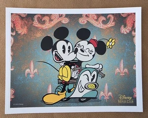 Disney Movie Club, Mickey And Minnie Lithograph - Picture 1 of 1