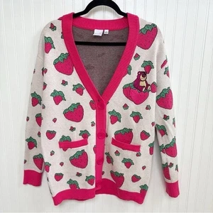 Suéter Cárdigan Disney Pixar Toy Story 3 Lotso Oso y Fresas Talla Pequeña - Imagen 1 de 6