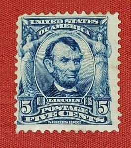 {U.S.A. Lincoln/Scott #304 come nuovo LH orig. Gomma/F-VF/CV $60,00/epictronic/JC} - Foto 1 di 2
