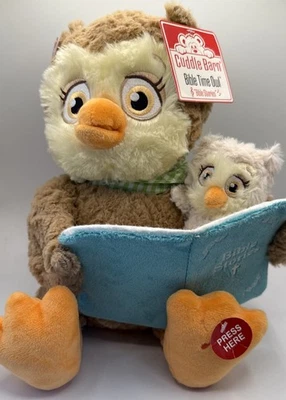 Cuddle Barn Bible Reading Time Mother Owl Animated Plush Story NWTS Works - Image 1 of 4