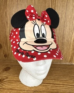 Disney Minnie Mouse Visor Hat Polka Dots With Ears Minnie Face Girls 2015 - Picture 1 of 17