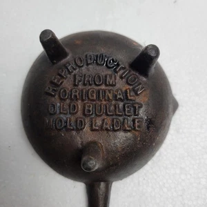 Riproduzione Vintage Ghisa da Originale Vecchio Stampo Proiettile Mestolo Pezzo Cool - Foto 1 di 3