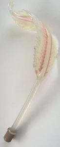 MURANO KRONLEUCHTER VENEDIG ERSATZTEIL SPARE PART RECHANGE GERADES BLATT FOD34/1 - Bild 1 von 6