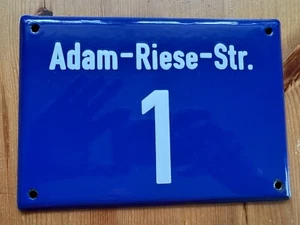Emailschild, Adam Riese Straße 1, Straßenschild - Bild 1 von 6