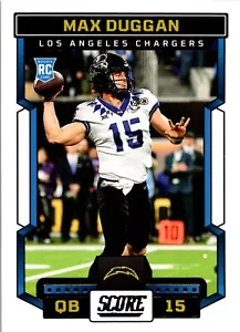 Max Duggan 2023 Score Football #308 RC Rookie Chargers NM - Picture 1 of 2