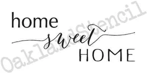 Home STENCIL**home sweet home**6x12 for Painting Signs Wood Fabric Canvas Crafts - Picture 1 of 1