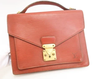 Authentic Louis Vuitton Epi Monceau Hand Bag Briefcase  #17144 - Picture 1 of 18