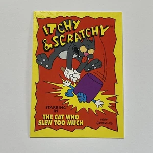 1994 Skybox The Simpsons Series II Itchy & Scratchy Cat Who Slew Too Much #I11 - Picture 1 of 2