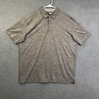 Callaway Opti Dri Mens Golf Polo Shirt Xl Gray Short Sleeve Logo