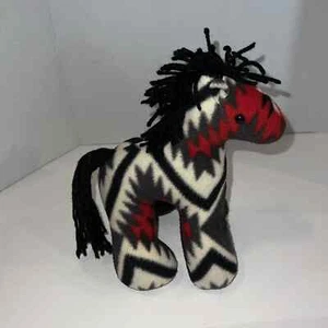 Horse Southwest Style Red Black White Southwest Stuffed Animal Plush - Picture 1 of 8