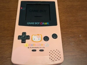Game Boy Color Hello Kitty Pink Limited Edition Authentic from Japan - Picture 1 of 14