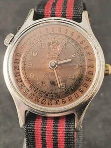 Eloga Triple Date Vintage Watch - Picture 1 of 11
