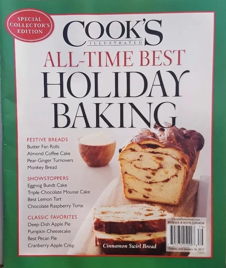 Cook's Illustrated All Time Best Holiday Baking 2016 FREE SHIPPING CB - Image 1 of 1