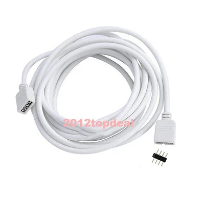 Extension Cable Connect 4pins Plug for 5050 3528 SMD RGB LED Strip lights - Image 1 of 4