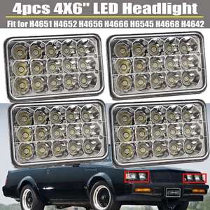 4X 4X6" LED Headlight H4656 H4651 6000K For Buick Electra LeSabre Riviera Regal - Picture 1 of 10