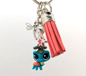 Littlest Pet Shop Keychain LPS Beetle Baby Yamua Beetlemoto Mini Handmade - Picture 1 of 5
