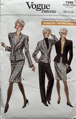 Vogue patterns 7340 Size 12-16 sewing pattern - Image 1 of 2