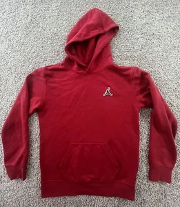 Nike Youth Air Jordan Hoodie Jumpman Sweatshirt Red Size L - Picture 1 of 11