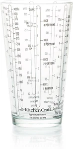 Kitchencraft Glass Measuring Cup for Wet and Dry Ingredients, Imperial and Metri - Picture 1 of 12