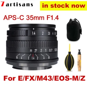 7artisans 35mm f1.4 Large Aperture Manual Mirrorless Camera Len For Sony E Fuji - Bild 1 von 17