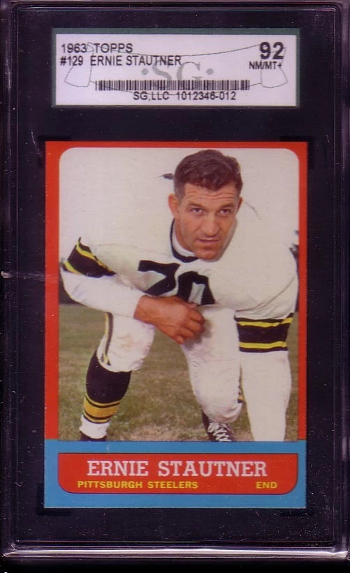 1963 Topps #129 Ernie Stautner SGC 8.5  - Image 1 of 1