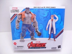 Marvel Legends Avengers Gray Hulk & Dr. Bruce Banner Deluxe Boxed Set Figure 2pz - Foto 1 di 4
