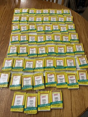 1991 Pro Cards Large Nos Lot, Senators, Suns, Yankees Minor League 61 Packs - Image 1 of 4