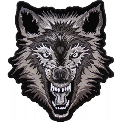 Parche Lobo Parche Espalda Grande Bordado Coser en Parche 10. 1/4" x 12" Foto 1 de 3