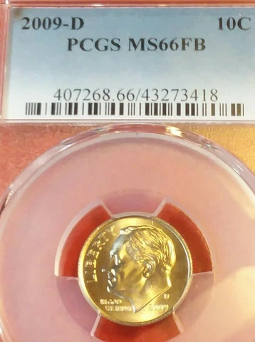 2009-D PCGS MS66FB ROOSEVELT DIME(LOW MINTAGE DATE) Cover