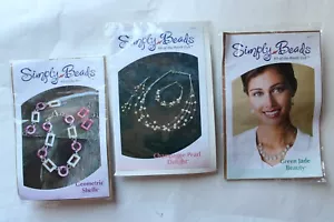 Kit de 3 cuentas simples del mes kits de club conchas kits de perlas de jade BD010-11 y 919 - Imagen 1 de 5