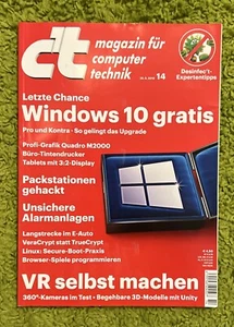 Heise CT Magazin Zeitschrift - c't Heft 14 / 2016 - Bild 1 von 1