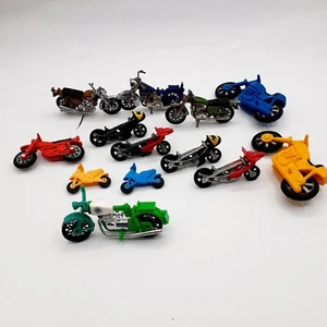 Vintage 1970s-1980s Diecast & Plastic Toy Motorcycle Lot Corgi, Z Toys, & More - Picture 1 of 11