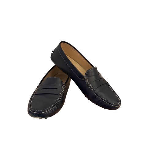 TOD’S Mocassini da guida Tod's da donna in pelle nera taglia 36 5 EU con suola in gomma...