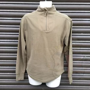 UK British Army Surplus PZ pile verde salvia manica lunga strato base termica G1 - Foto 1 di 4