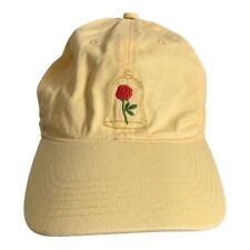 Disney Parks 1991 Beauty and the Beast Rose "Tale as Old as Time" Yellow Hat Cap