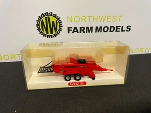 WIKING SCALA 1:87 3960128 MASSEY FERGUSON 187 GRANDE PRESSA QUADRATA - Foto 1 di 2